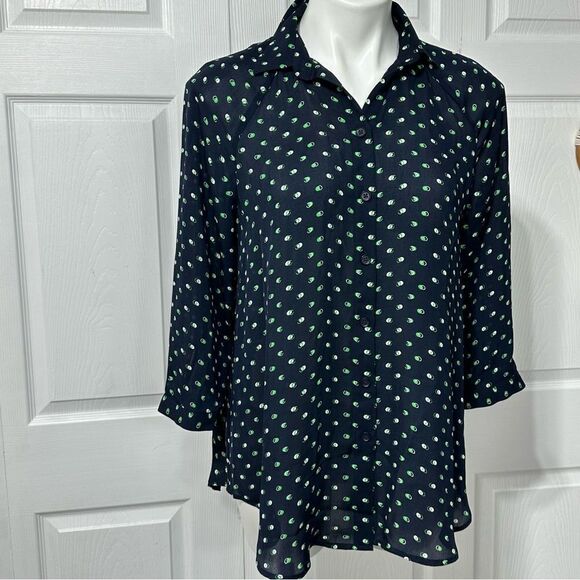 CABI Blue Button Up Blouse Lot of 2 Cabi Blue Blouse - Picture 2 of 10